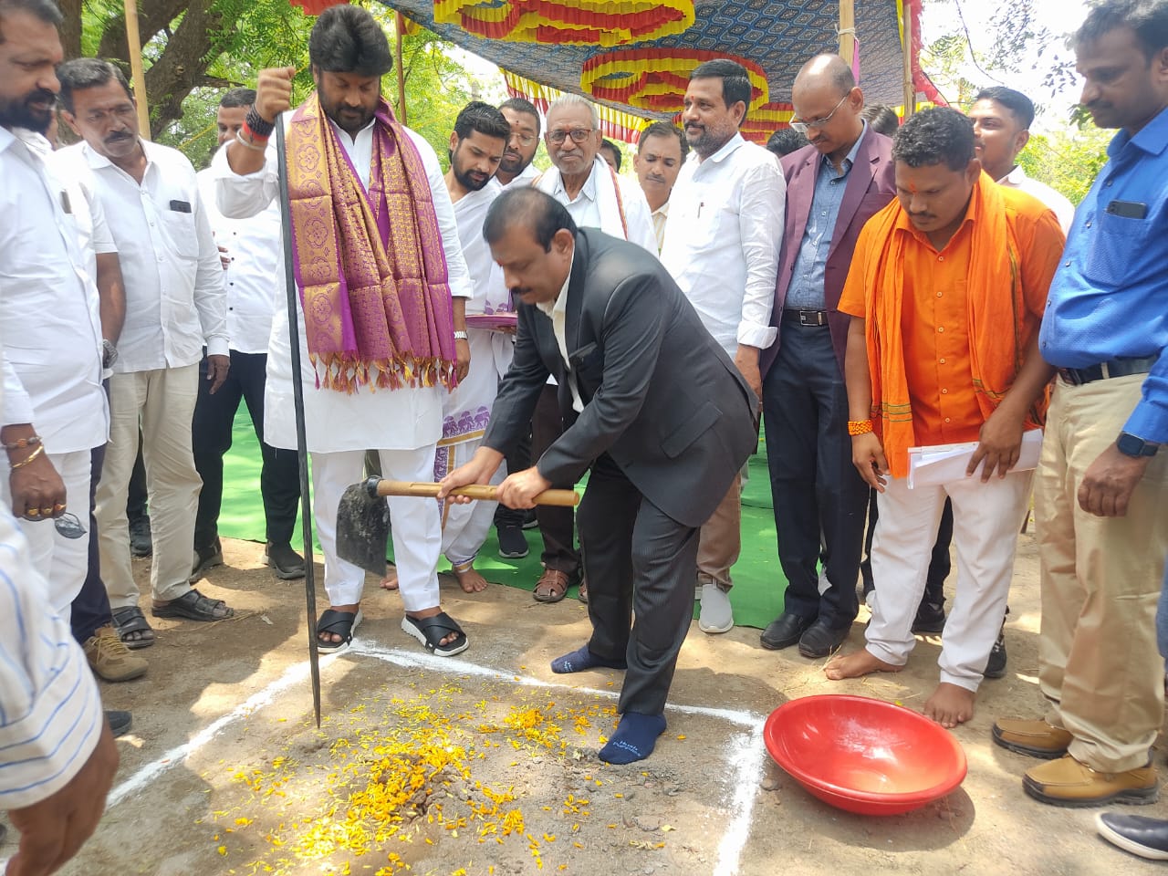 University PG College Building Foundation Laying Ceremony